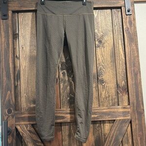 Prana dark green Textured Leggings